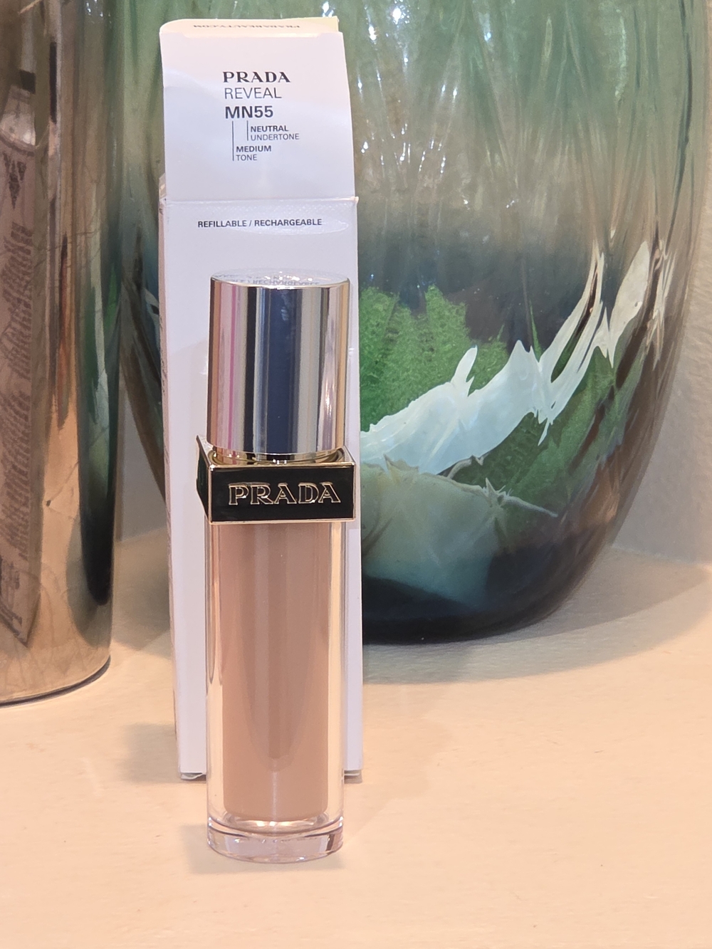Prada Reveal Liquid Foundation MN55 Neutral Medium Tone - Nude